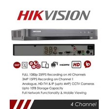 Dvr Hikvision Turbo 4 Canais 3mp 4.0 7204hqhi-k1/p Ultra Hd Foto mini  2