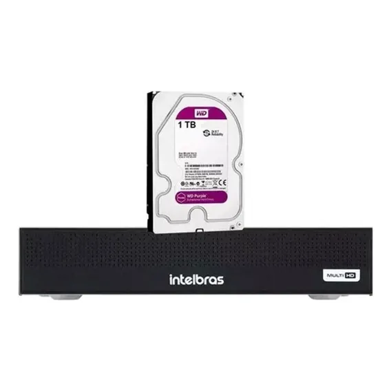 Dvr Intelbras 8 Canais Mhdx 3008-c Com Hd 1tb Purple Foto 1