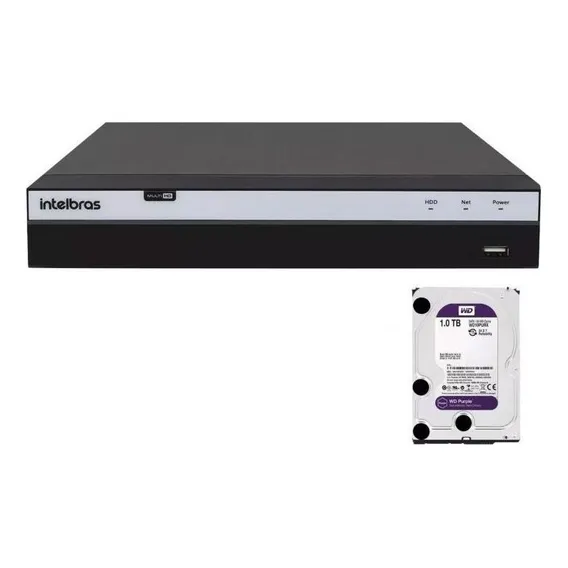 Dvr Intelbras 8ch Mhdx 3108 Full Hd 1080p 5x1 Hd 1tb Purple 110v/220v Foto 1