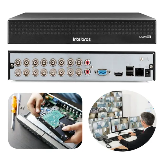 Dvr Mhdx 3016c Gravador Digital 16 Canais Multi Hd Intelbras 127/220V Foto 1