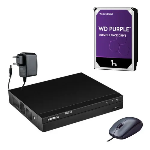 Dvr Multi Hd Mhdx 1216 16 Canais Com Hd 1tb Purple Intelbras Voltagem 127v/220v Foto 1