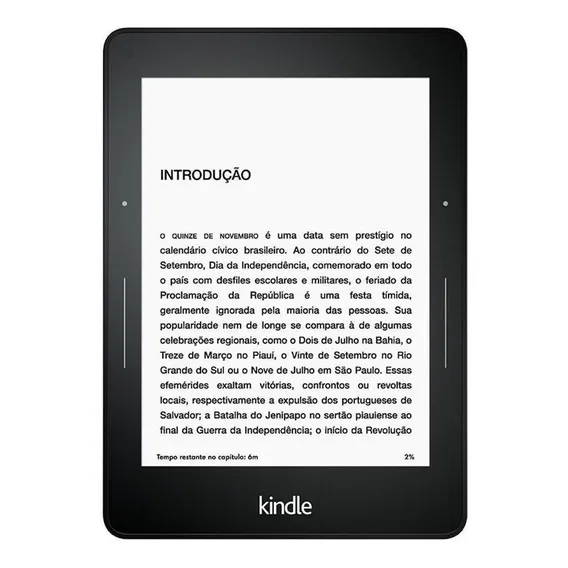 E-Reader Kindle Voyage 4GB preto com tela de 6