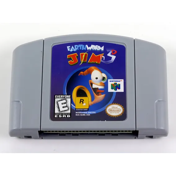 Earth Worm Jim 3d Nintendo 64 N64 Americano Salvando Foto 1