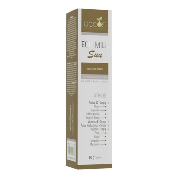 Eco Milk Sun - Protetor Solar Fps45 60g Eccos Foto 1