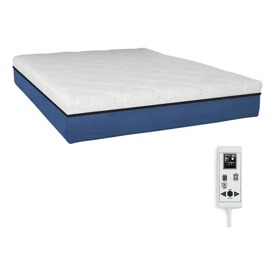 Eco New Colchoes Gold colchão magnético de molas casal massageador com 1000 tipos de massagens cor azul Foto 1