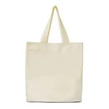 Ecobag 100% Algodão Cru 30x30 Lisa Alça Cru Foto  mini 1
