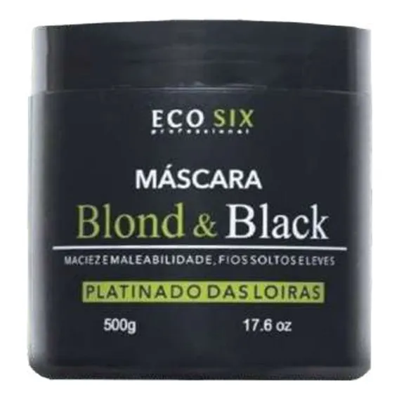 Ecosix Blond & Black Máscara Matizadora Platinum 500 Gr Foto 1