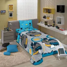 Edredom Microfibra+fronha Infantil Dupla Face Batman Lepper Foto mini 1