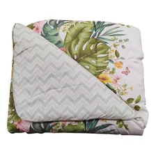 Edredom Queen 180 Fios Estampado - Andreza Foliage Foto mini 1