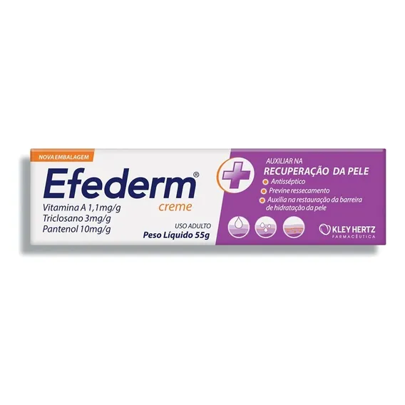 Efederm Creme Regenerador Da Pele 55 Gramas Fragrância Neutra Foto 1