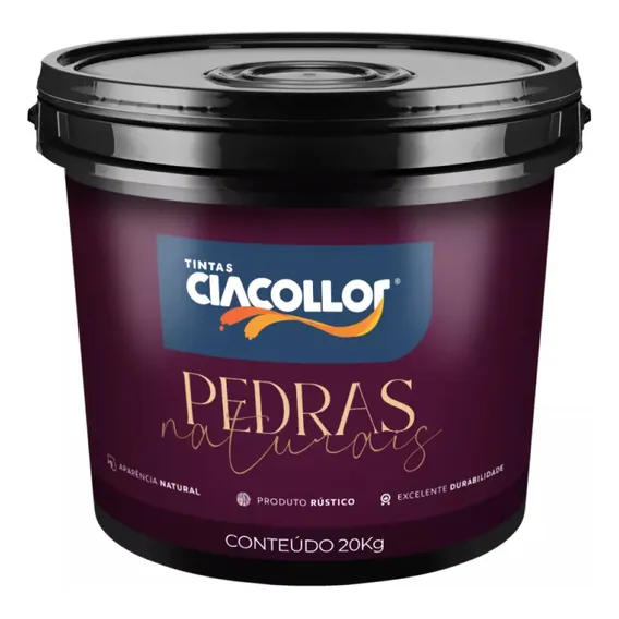 Efeito Revestimento Pedras Naturais 20kg Ciacollor Cor Itaúnas Foto 1