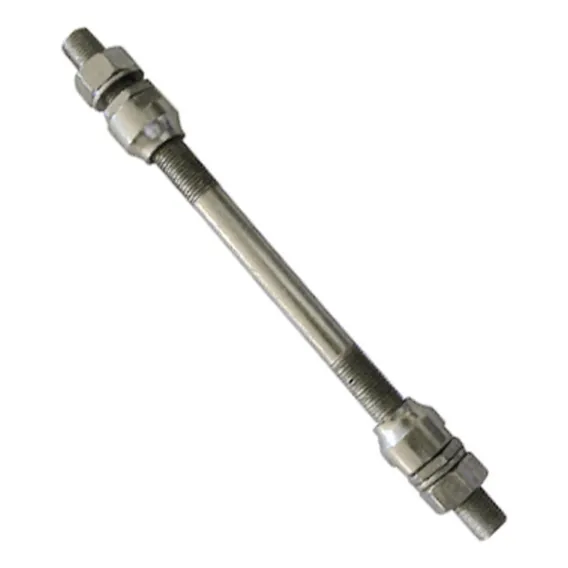 Eixo Dianteiro Cromado 3/8x140mm Bike Bicicleta Cromado Foto 1