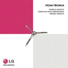 Eixo Prato Forno Microondas LG Ms3047g, Mh7049bar, Mh7082b Foto mini 4