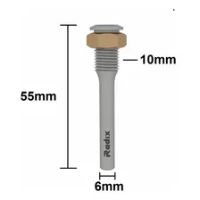 Eixo Serrinha Debrum Haste 6mm Sem Rolamento - Radix Foto mini 1