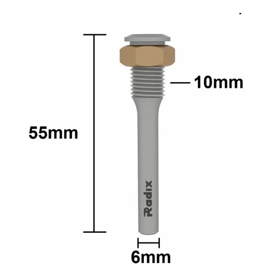 Eixo Serrinha Debrum Haste 6mm Sem Rolamento - Radix Foto 1