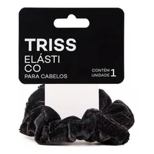 Elástico Cabelo Triss/needs Scrunchie Veludopreta 1un Triss Elastico Para Cabelo Scrunchie De Veludo Cor Preta Foto mini 2
