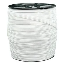 Elástico Chato Colombe Crochet São José - Rolo 7mm X 100m Cor Branco Desenho do tecido Elastico Chato 7mm Foto mini  2