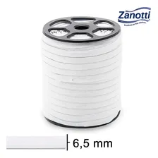 Elastico crochet juiz 7 - 6,5mm rolo 100 metros cor cru branco Zanotti Foto mini 1