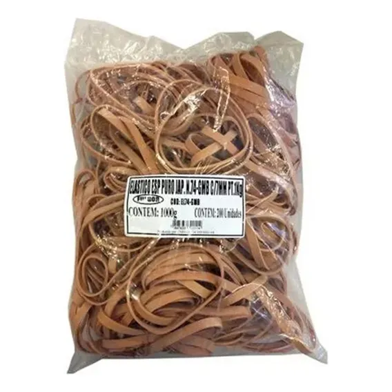 Elástico Natural Borrachinha Pacote 1000grs Premier Foto 1