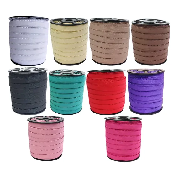 Elástico Para Calcinha Primavera - 4 Rolos Com 50 Metros Cor Para Escolher Desenho Do Tecido Liso Foto 1