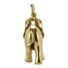 Elefante Dourado Decorativo Resina 17 Cm Foto mini 2