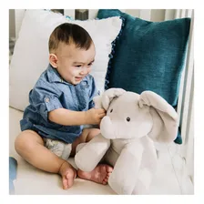 Elefante Flappy Animado Gund Canta Brinca Peek-a-boo Cor Cinza Foto mini 4