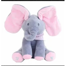 Elefante Musical Mexe Orelha Peek A Boo Canta Brinca 30 Cm Foto mini 2