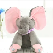 Elefante Musical Mexe Orelha Peek A Boo Canta Brinca 30 Cm Foto mini 1