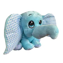 Elefante Pelúcia Azul 28 Cm Altura Foto mini  3