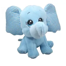 Elefante Pelúcia Azul 28 Cm Altura Foto  mini 1