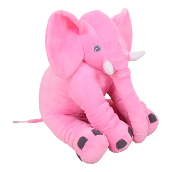 Elefante PelĂșcia Gigante Muito Cheio 60cm Rosa Foto 1