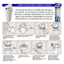Elemento Refil Filtro Agua Loren Acqua 9 3/4 Lorenzetti Entr Cor Branco Foto mini 4