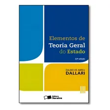 Elementos de Teoria Geral do Estado - 33ª Edição 2016, de Dallari, Dalmo de Abreu. Editorial Saraiva Jur, capa mole em português, 2015 Foto  mini 1