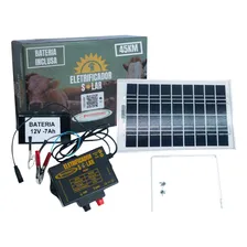 Eletrificador Cerca Rural 45km Solar C/bateria Fazendeiro Foto mini 1