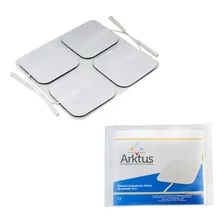 Eletrodo Adesivo 5x5cm 4 Unidades Cor Branco Arktus Foto mini 1