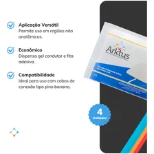 Eletrodo Adesivo 5x5cm 4 Unidades Cor Branco Arktus Foto mini 2