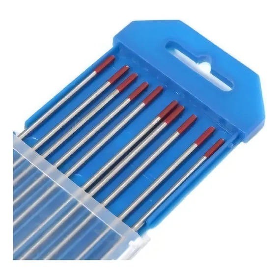 Eletrodo Tungstenio 2,4mm 3/32'' Vermelho Com Tório Cx 10 Pç Foto 1