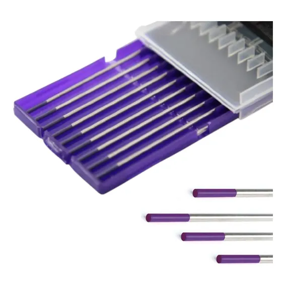 Eletrodo Tungstênio 1,6mm 1/16 Lilas Terras Raras - 10 Pc Foto 1
