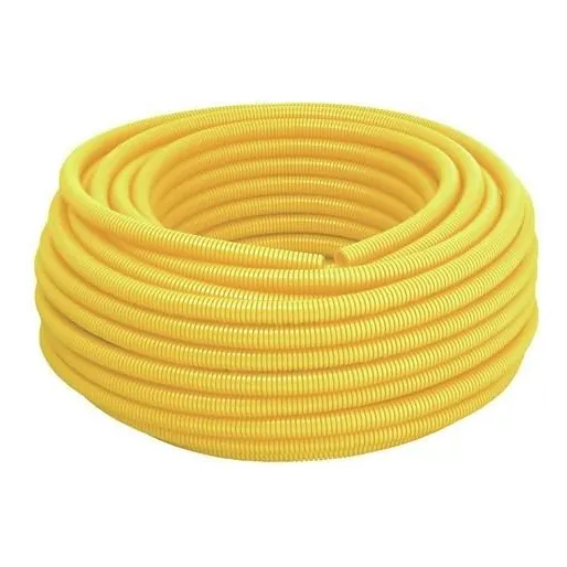 Eletroduto Corrugado 3/4 25 Metros Antichamas Amarelo Tigre Foto 1