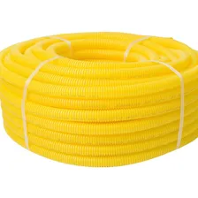 Eletroduto Corrugado Em Pvc Amarelo 25m² - Amarelo Edwt Foto mini  3