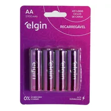 Elgin Recarregável pilha AA cilĂndrica kit 12 unidades Foto mini 2
