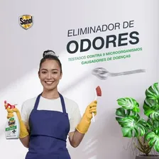 Eliminador De Odores Spray Gatilho Elimina Bacterias E Fungos Capacetes Tenis Ambientes Tecidos Foto mini  2