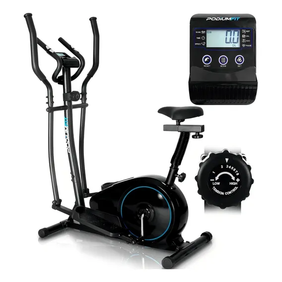 Elíptico Bike Podiumfit Eb100 magnético 8 cargas máximo 120kg Foto 1