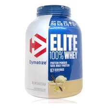Elite 100% Whey Protein 5 libras de baunilha Dymatize Foto  mini 1