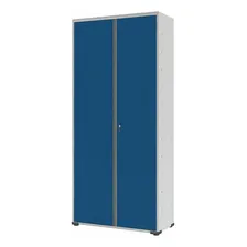 Elite Aço Armário Aço Escritório Fechadura 3 Prateleiras Ea302 Azul Foto mini 1