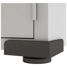 Elite Aço Armário Aço Escritório Fechadura 3 Prateleiras Ea303 Preto Foto mini 4