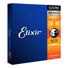 Elixir Encordoamento 010 Light Nanoweb Corda Guitarra  12052 Foto mini  2