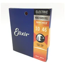 Elixir Encordoamento 010 Light Nanoweb Corda Guitarra  12052 Foto mini 4