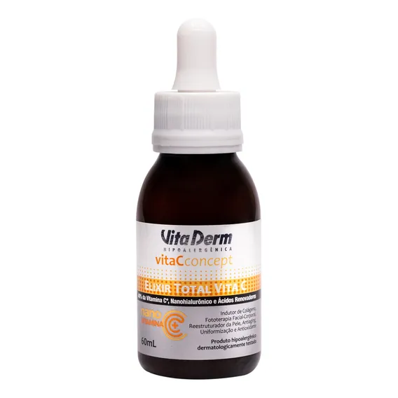 Elixir Total Vita C Concept Vita Derm 60ml - 40% Vitamina C Foto 1