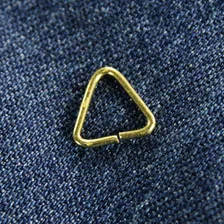 Elo Triângulo 8mm Para Chaveiro Dourado 100 Unidades Foto mini 4